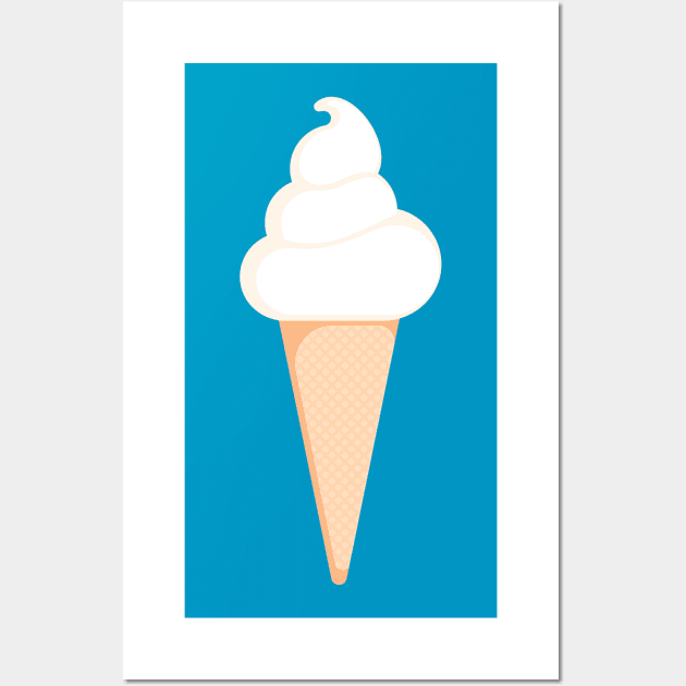 Cheesecake Soft Serve Ice Cream Wall Art by Tooniefied